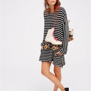 Free People Come On Over Striped Tunic